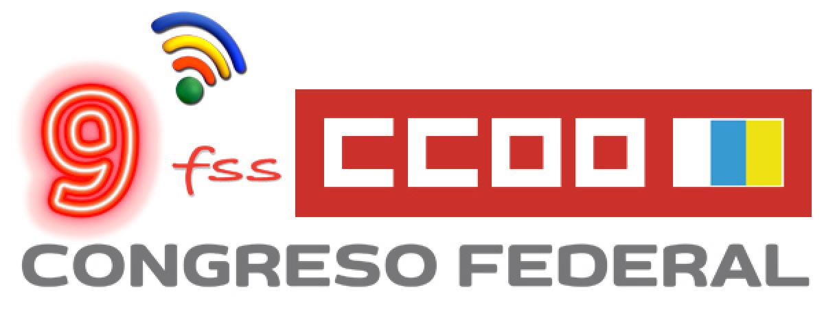 Logo FSS-CCOO Canarias 9 Congreso