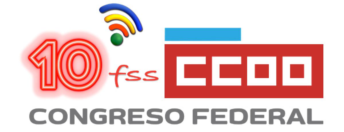 Logo FSS-CCOO Galicia 10 Congreso